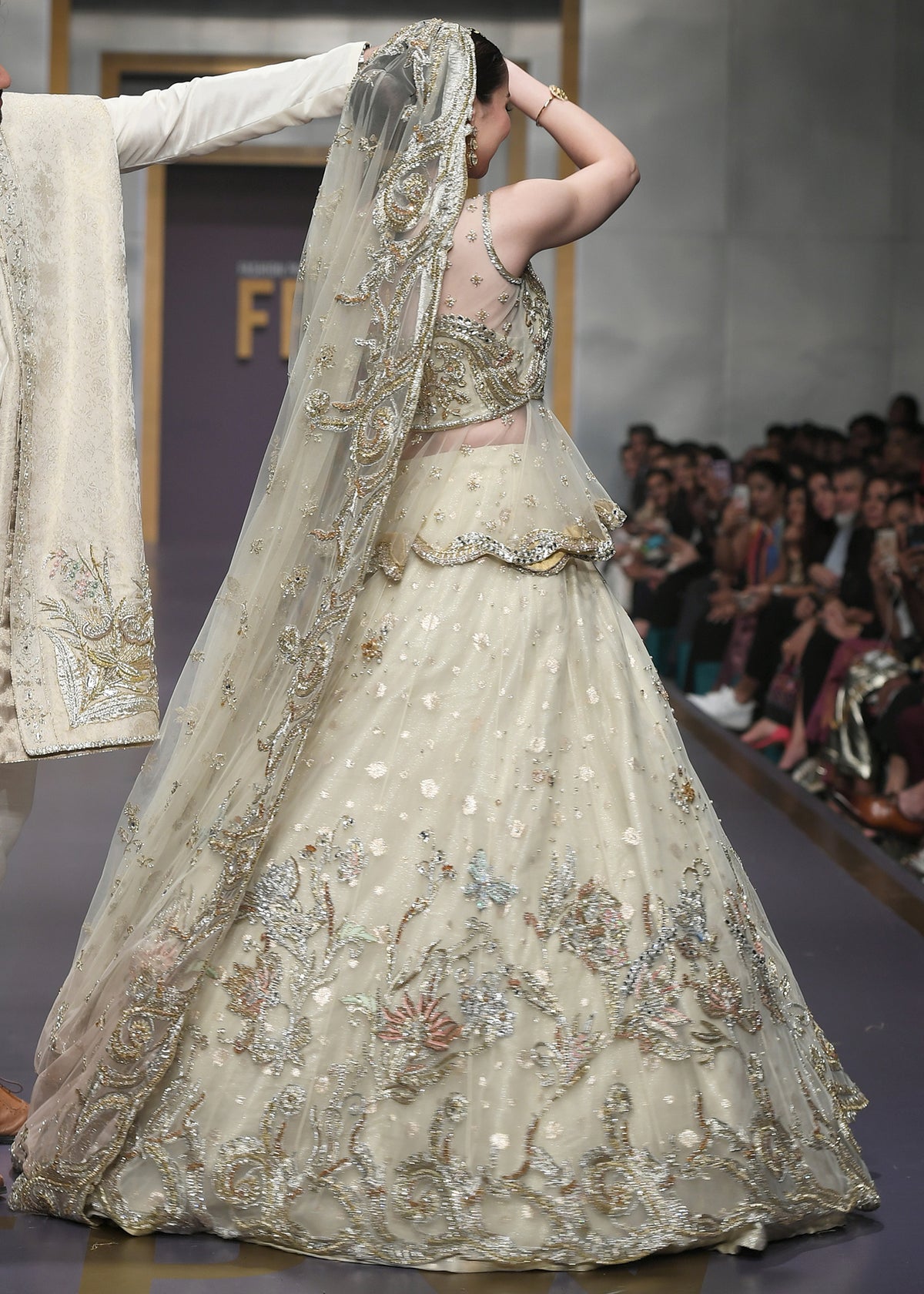 Camellia Luxury Pret by Sadaf Fawad Khan — side view | SFK Luxury Pret