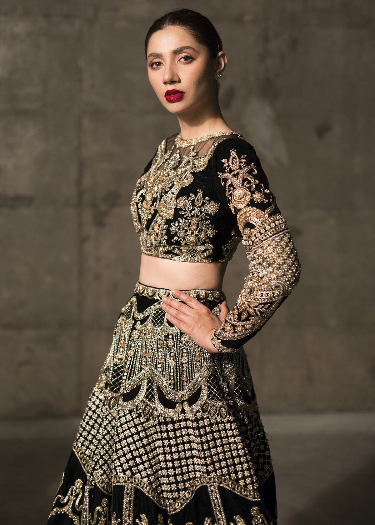 Black Beauty by Sadaf Fawad Khan — styled view | SFK Bridals
