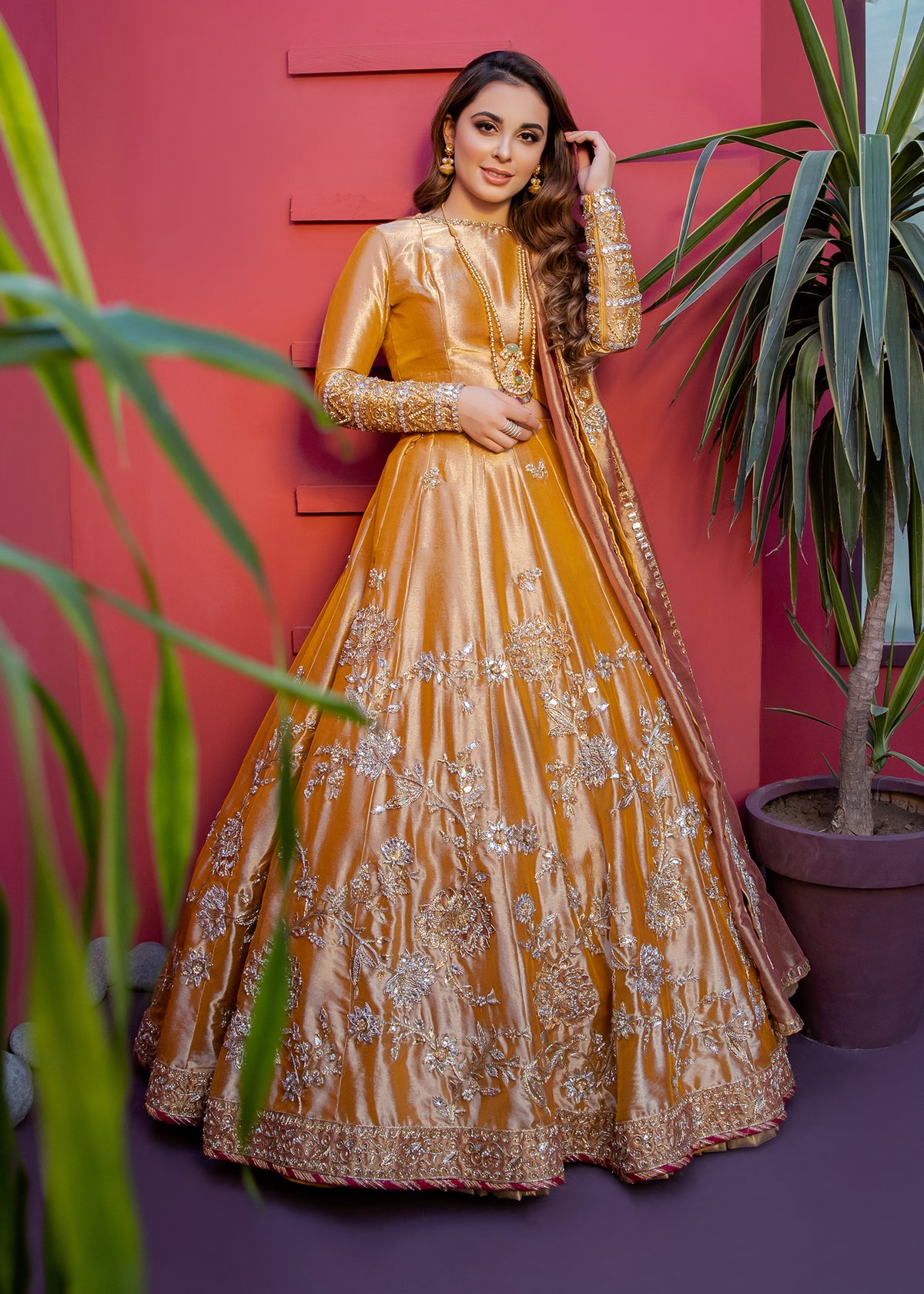 Marigold Bloom by Sadaf Fawad Khan — Marigold Embellished Formal Outfit | SFK Formal