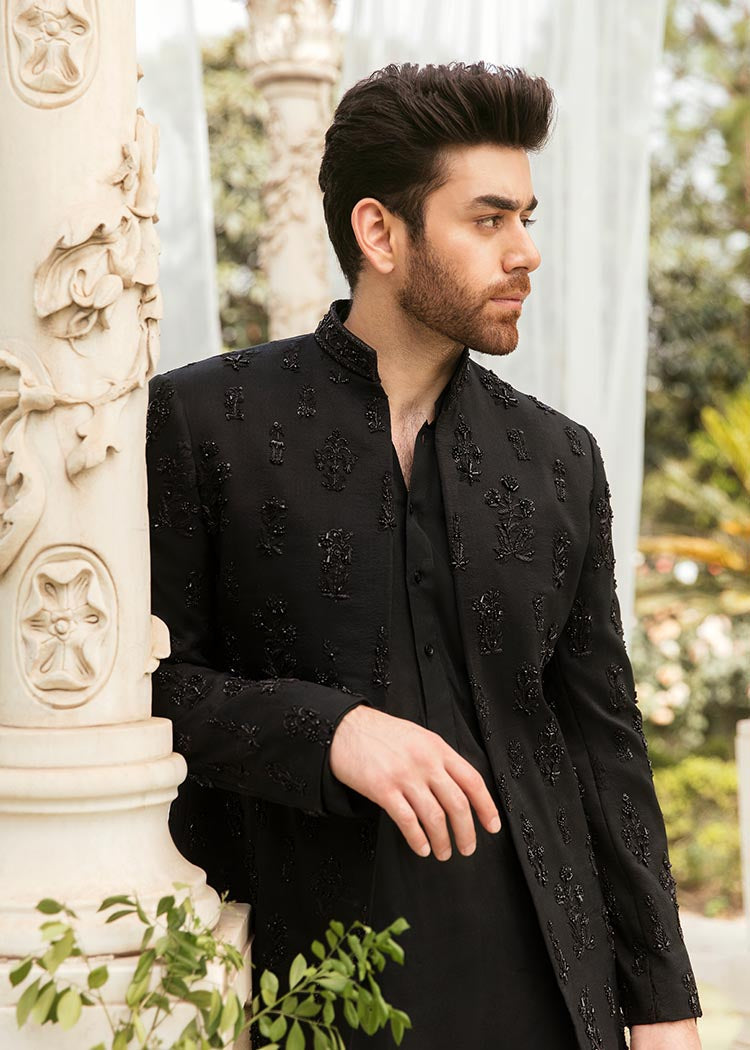 Tricon Black by Sadaf Fawad Khan — side view | SFK Menswear