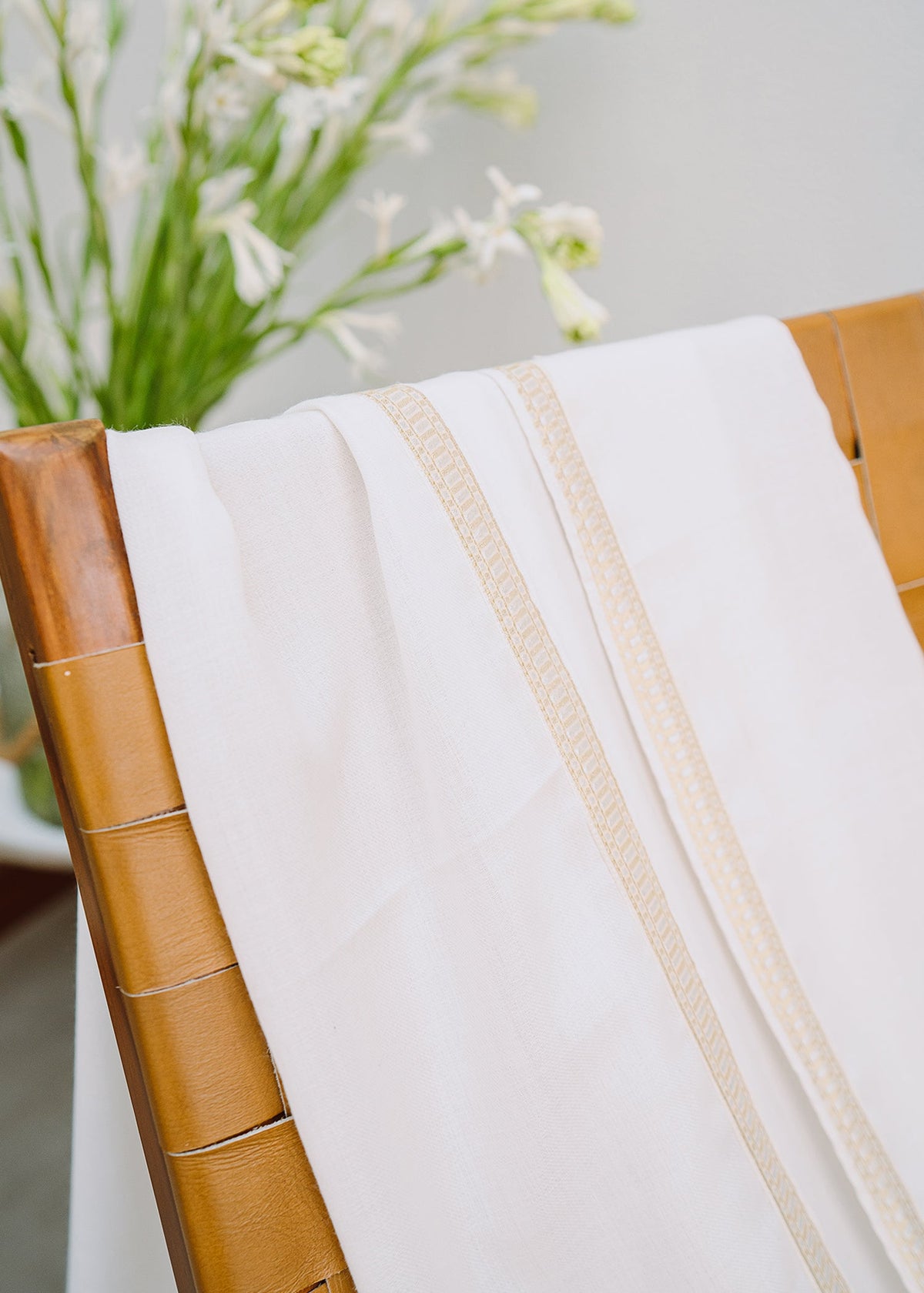 Paper White by Sadaf Fawad Khan — detail view | SFK Menswear