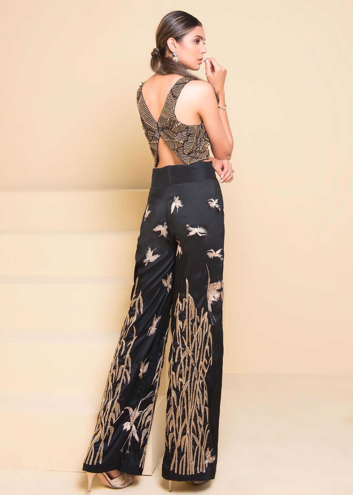 Black Rose by Sadaf Fawad Khan — detail view | SFK Formal