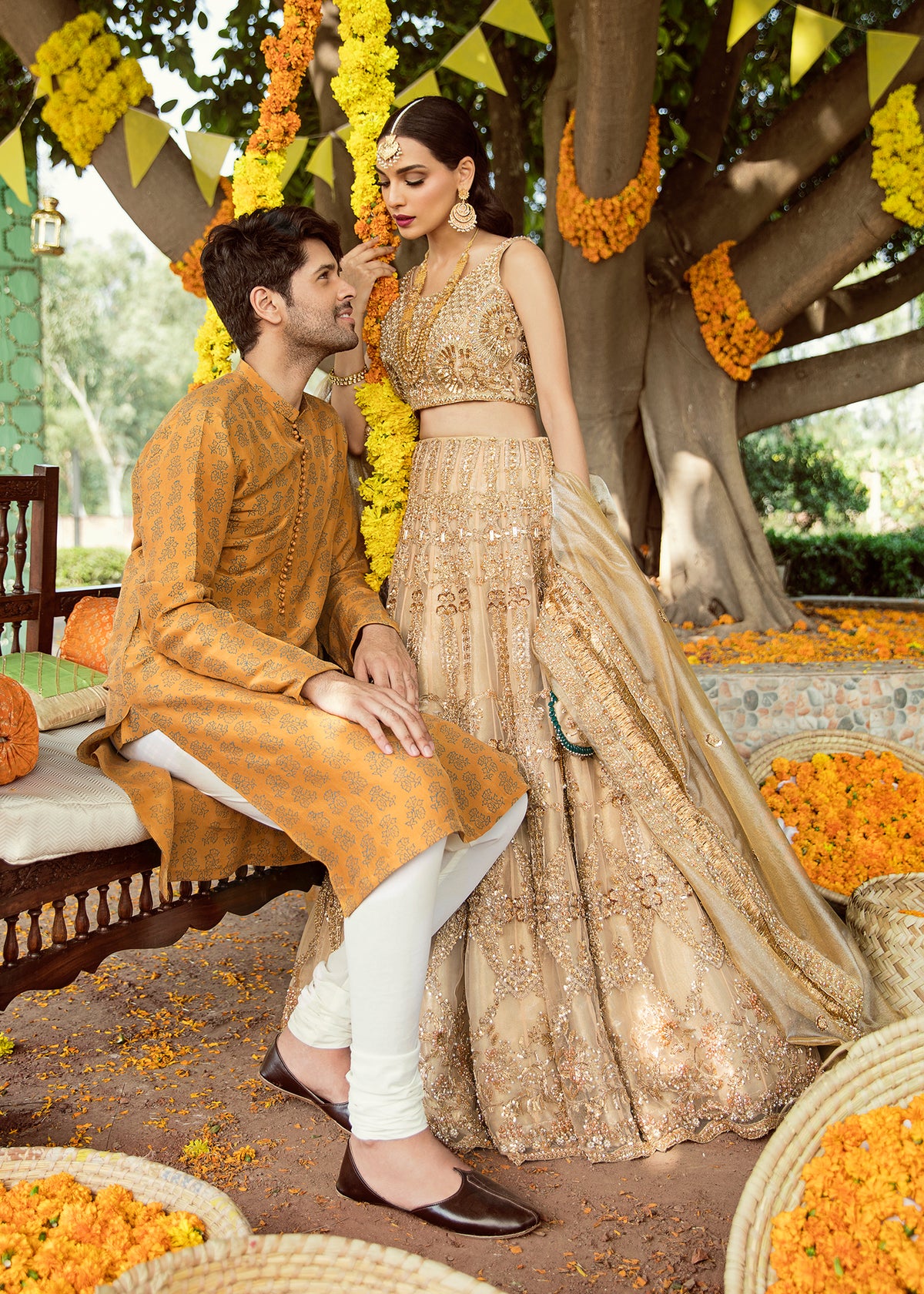 Sandcastle Bridal by Sadaf Fawad Khan — side view | SFK Bridals