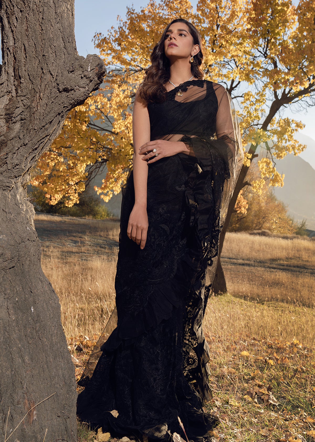 Black Jade by Sadaf Fawad Khan — close-up view | SFK Formal