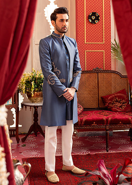 Celestial Blue by Sadaf Fawad Khan | SFK Menswear