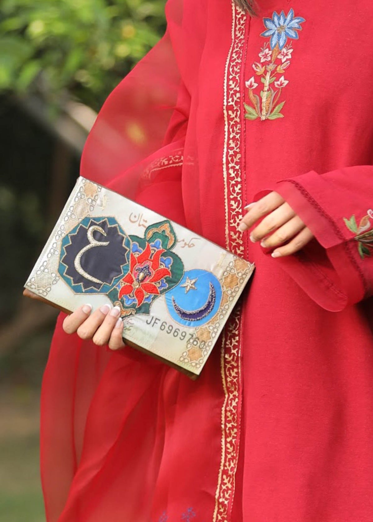 One Rupee Envelope Clutch SFK x Shanzay Subzwari by Sadaf Fawad Khan — Luxury Clutch Collaboration | SFK