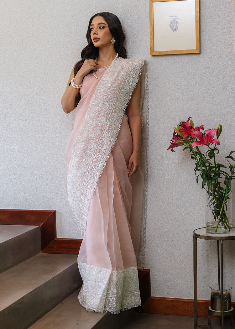 Ballerina Pink by Sadaf Fawad Khan — Pink Embellished Formal Outfit | SFK Formal
