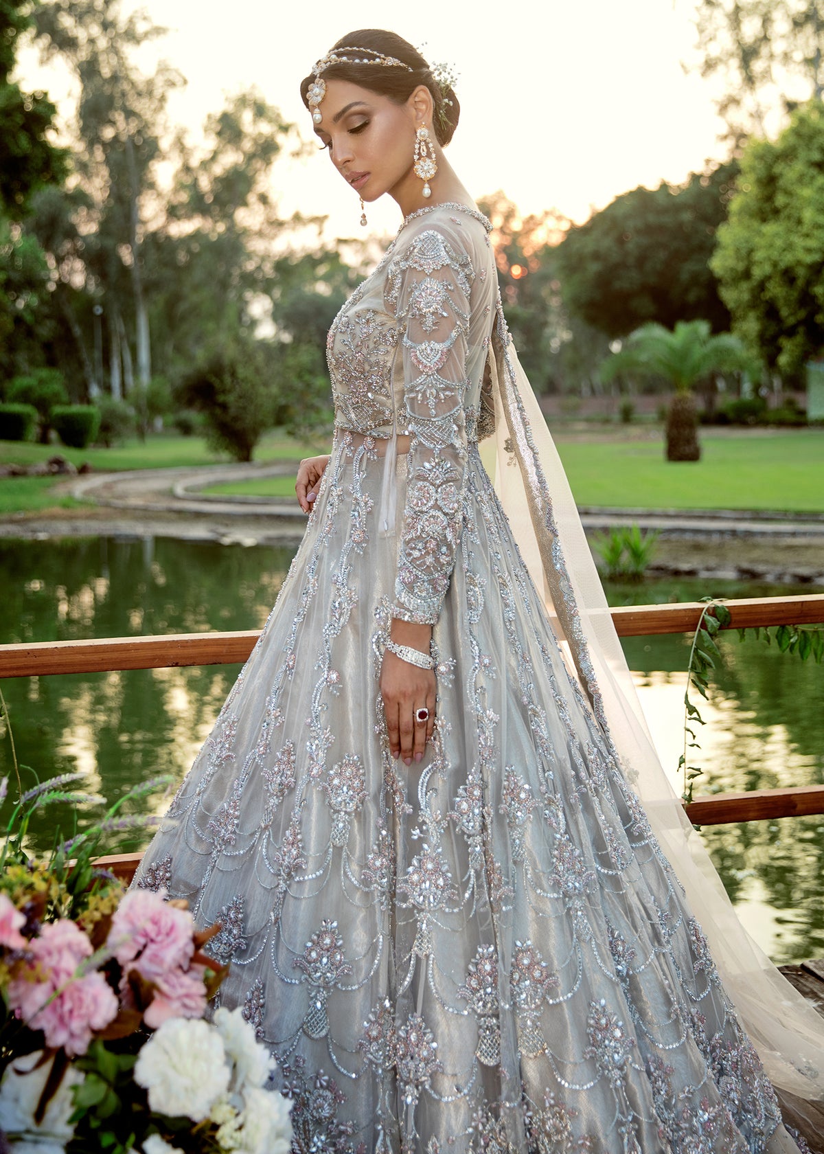 Snow In Summer Bridal by Sadaf Fawad Khan — detail view | SFK Bridals