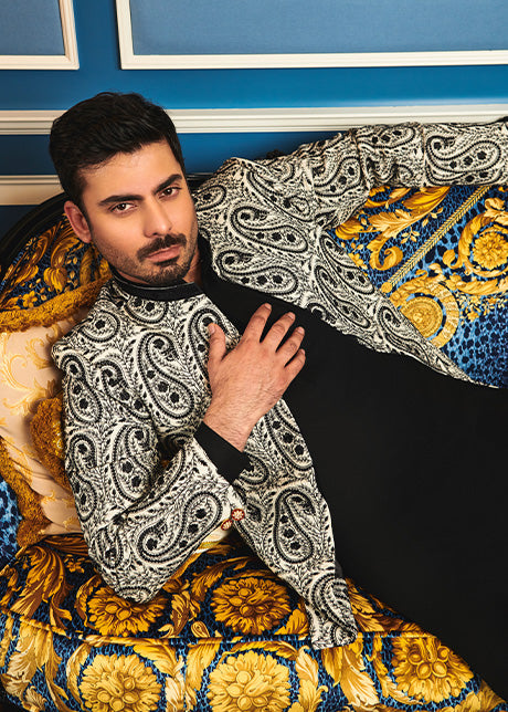 Aazar by Sadaf Fawad Khan — full length view | SFK Menswear