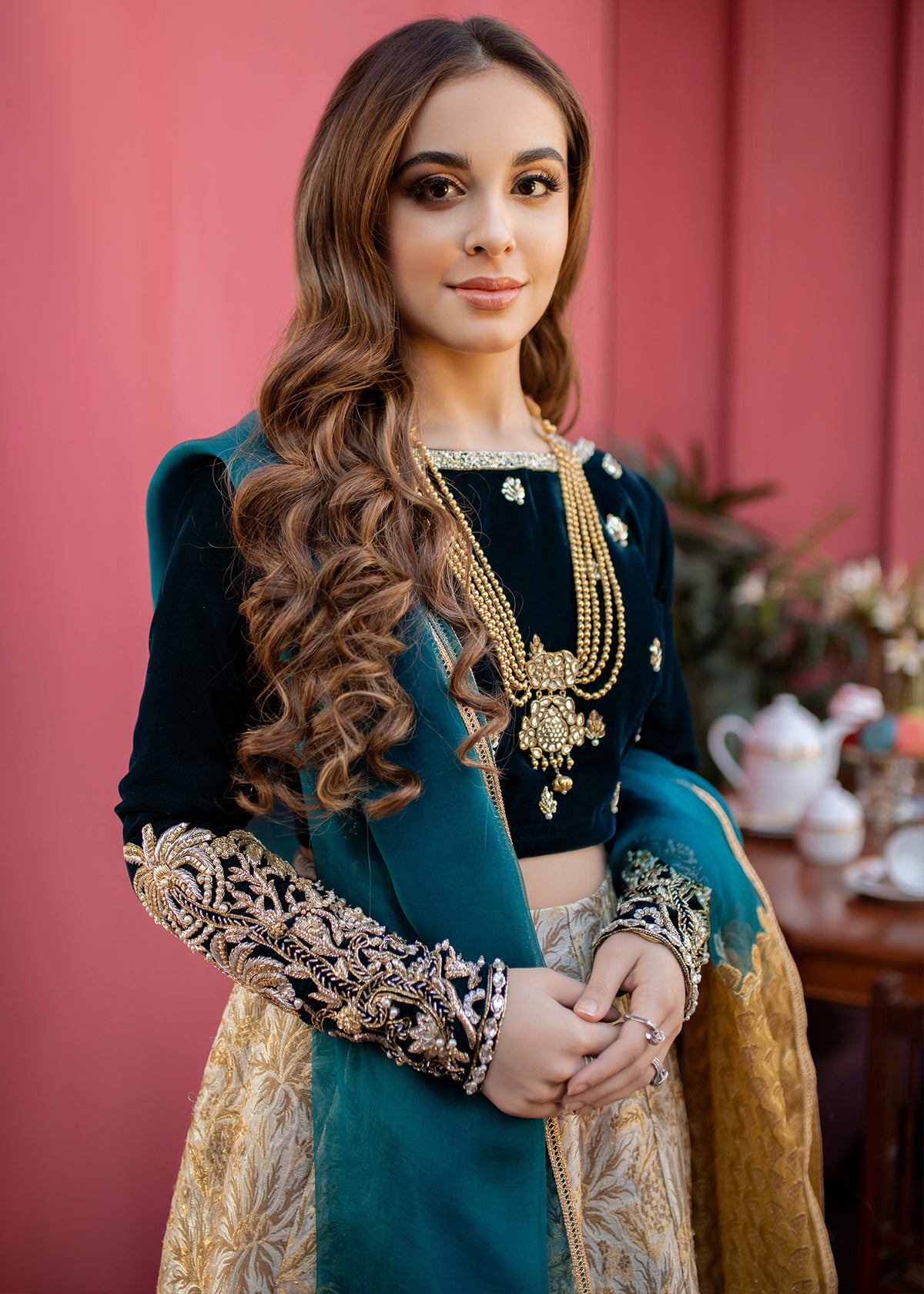 Midnight Blue by Sadaf Fawad Khan — side view | SFK Formal