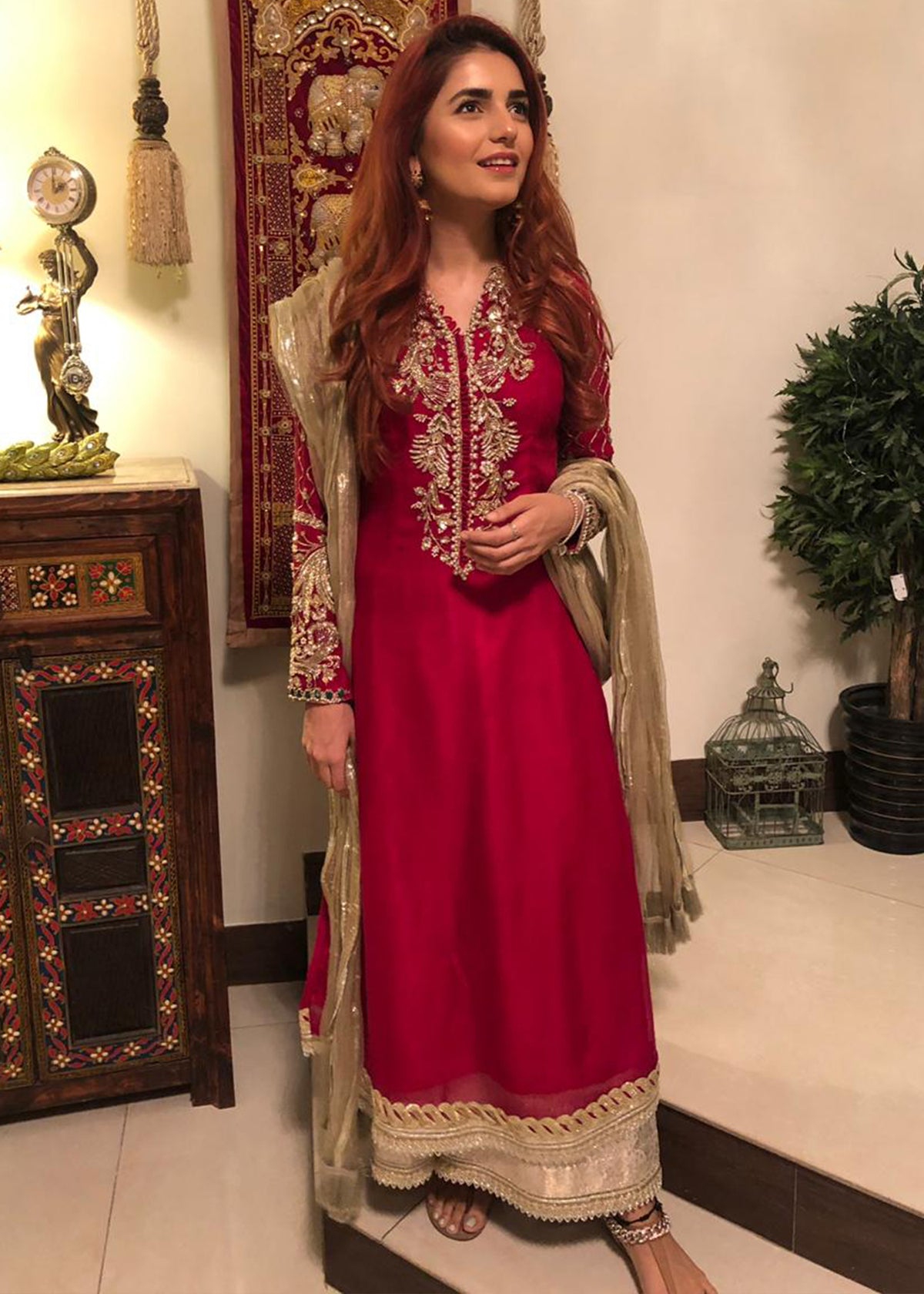 Momina Mustehsan in Sadaf Fawad Khan — Stunning Formal SFK Celebrity Portfolio | SFK Formal