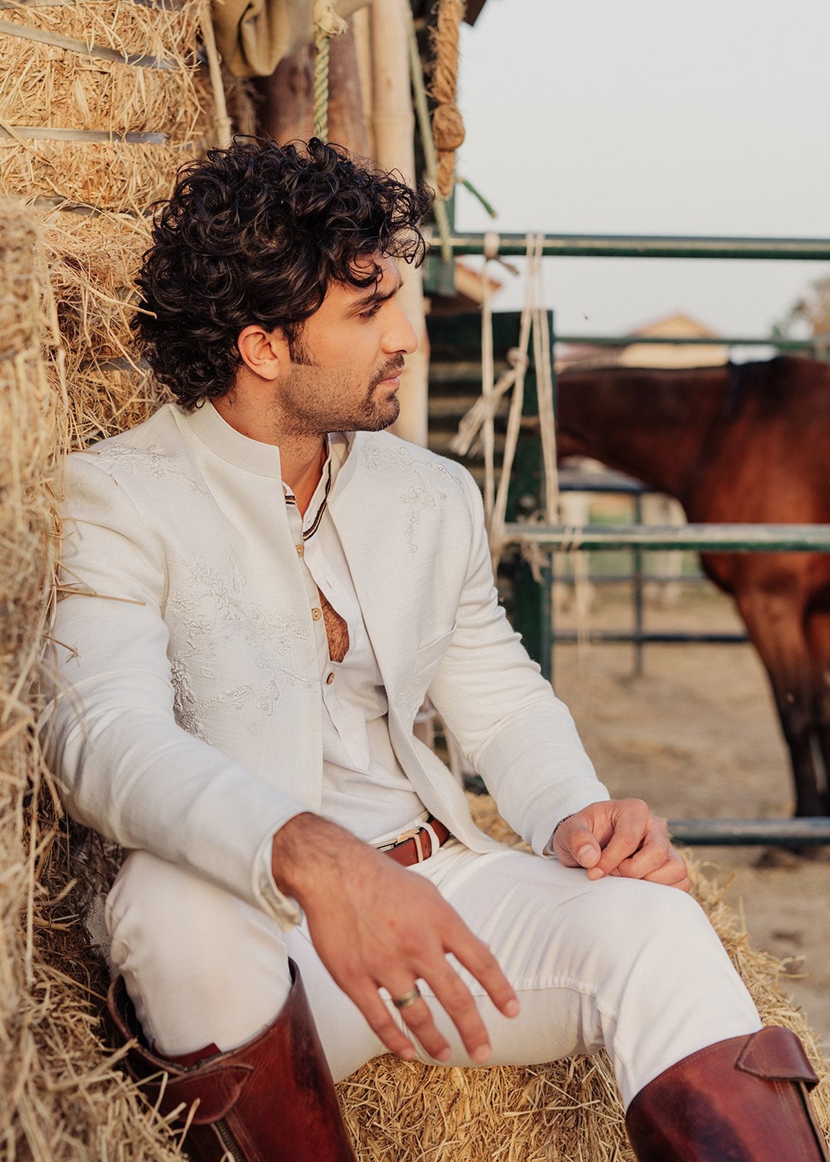 Sakura by Sadaf Fawad Khan — side view | SFK Menswear
