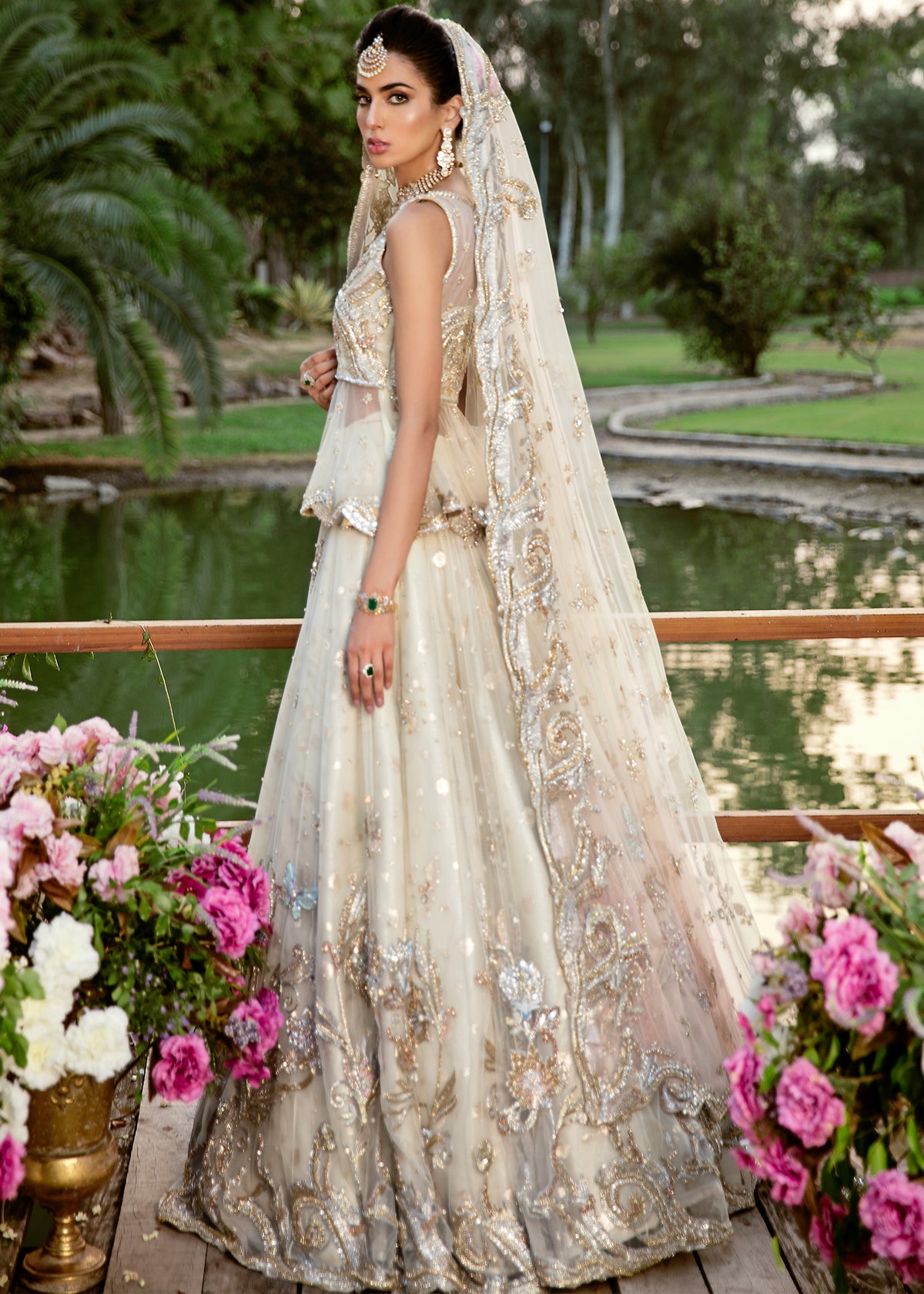 Camellia Bridal by Sadaf Fawad Khan — side view | SFK Bridals
