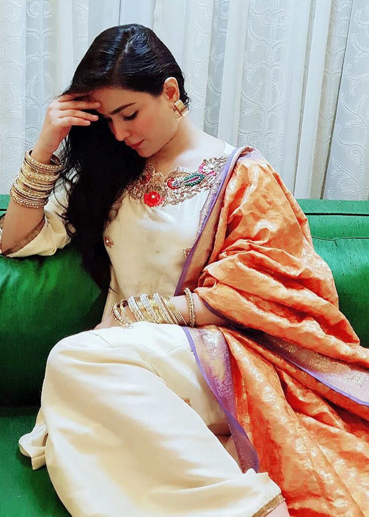 Humaima Malik in Sadaf Fawad Khan — Celebrity Formal SFK Portfolio | SFK Formal