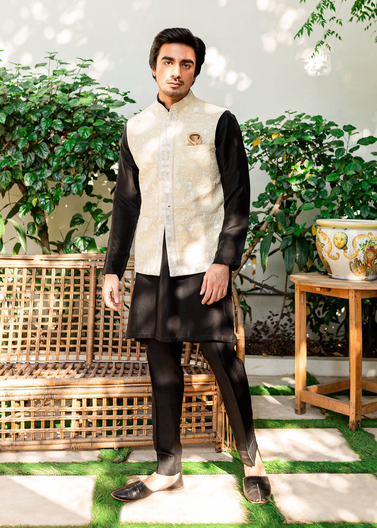 Radin A by Sadaf Fawad Khan — full length view | SFK Menswear