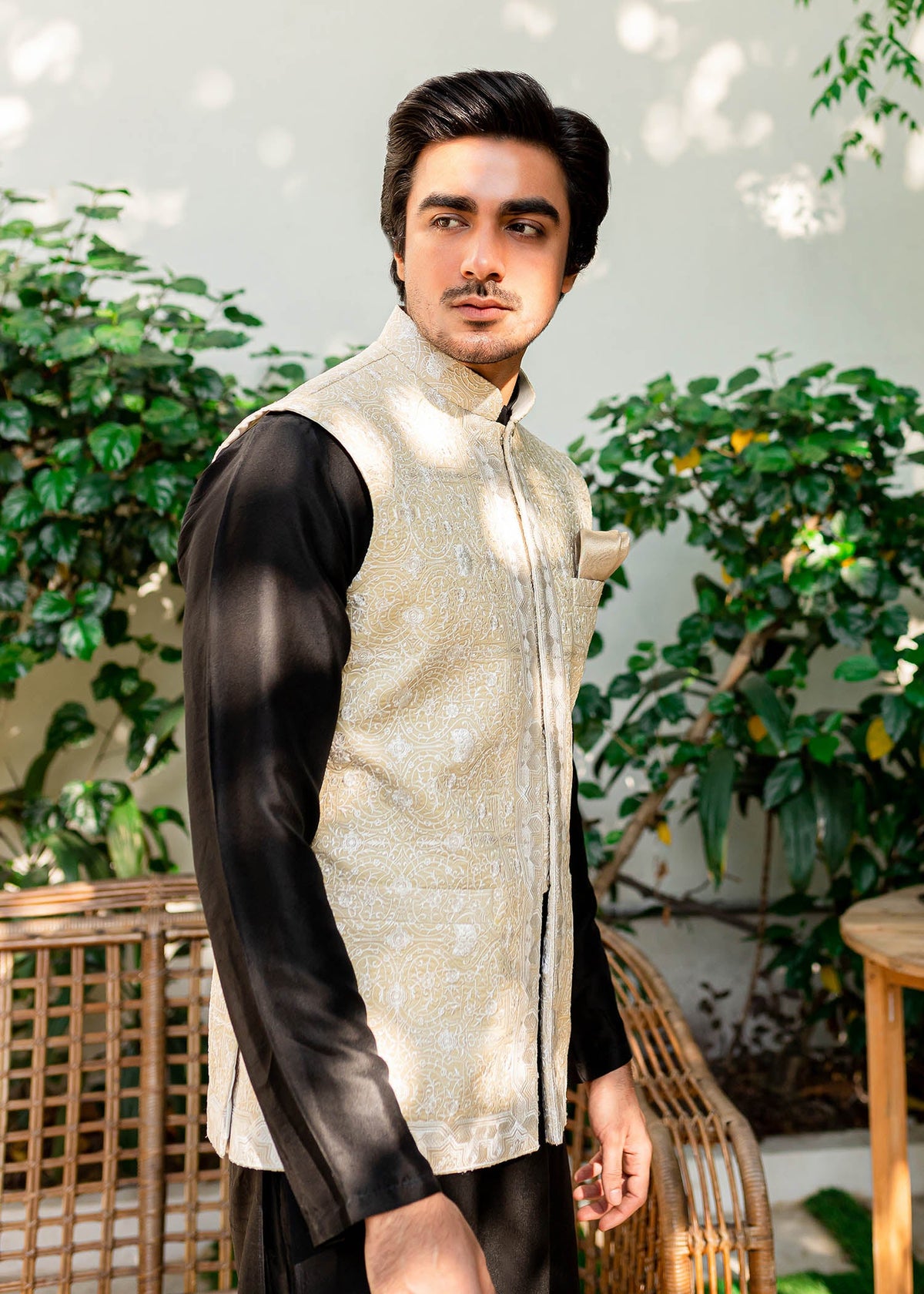 Radin A by Sadaf Fawad Khan — side view | SFK Menswear