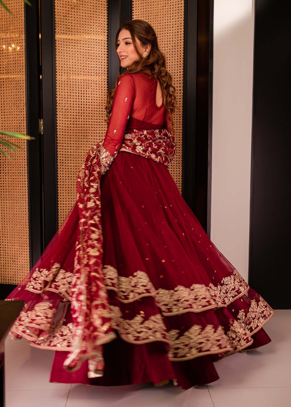 Sangria by Sadaf Fawad Khan — side view | SFK Formal