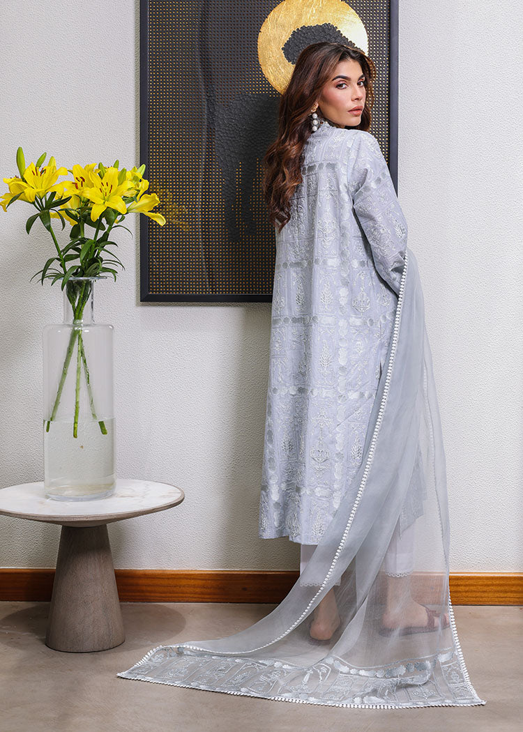 Cloudy Blue by Sadaf Fawad Khan — back view | SFK Formal