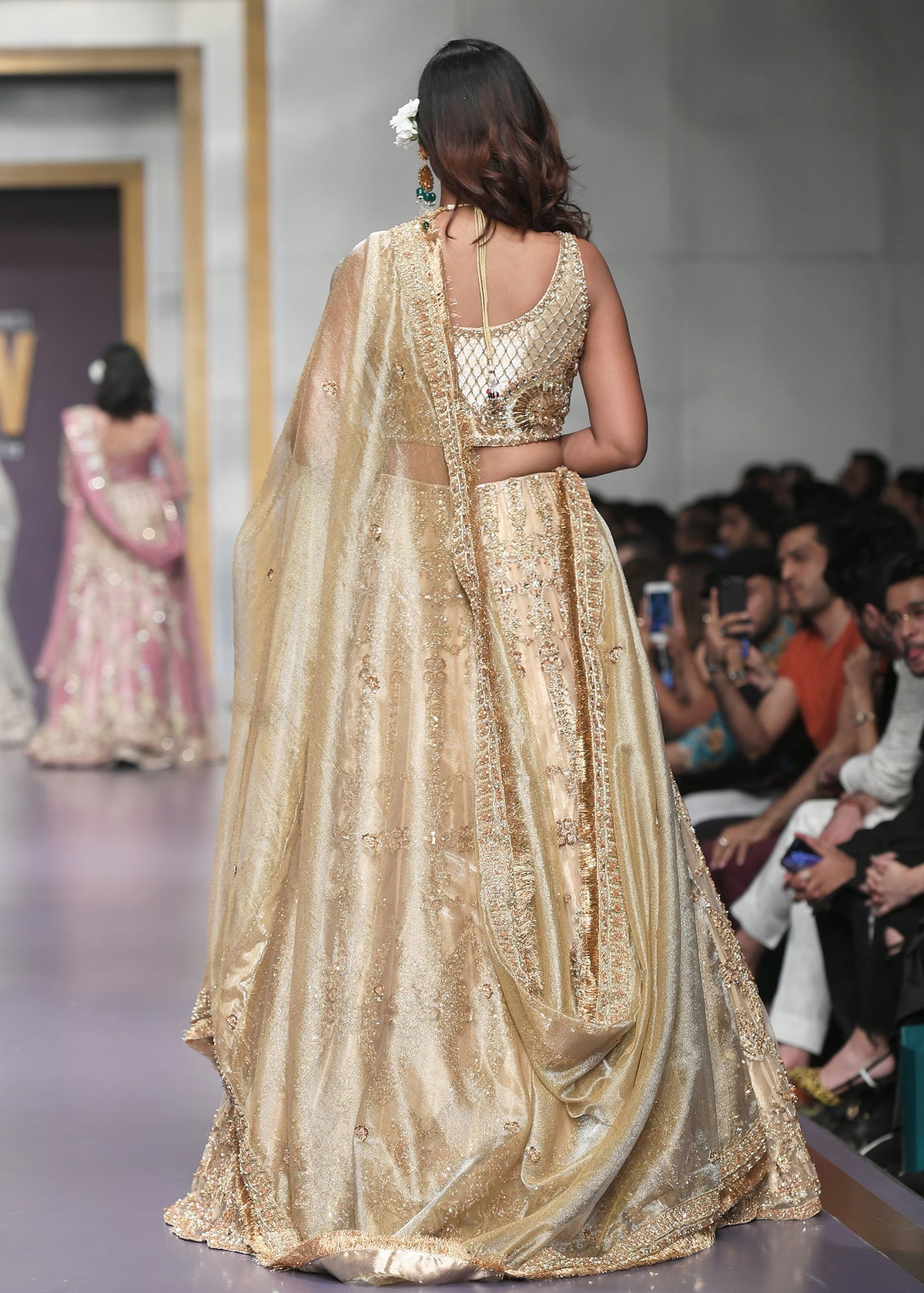 Sandcastle Luxury Pret by Sadaf Fawad Khan — side view | SFK Luxury Pret
