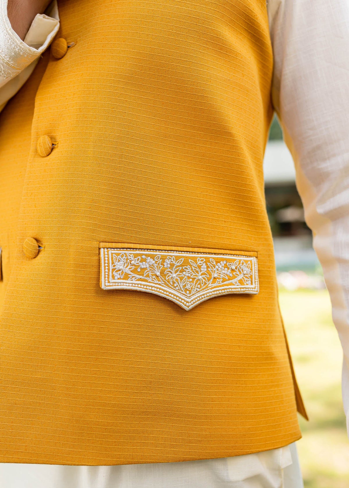 Sunrise by Sadaf Fawad Khan — side view | SFK Menswear