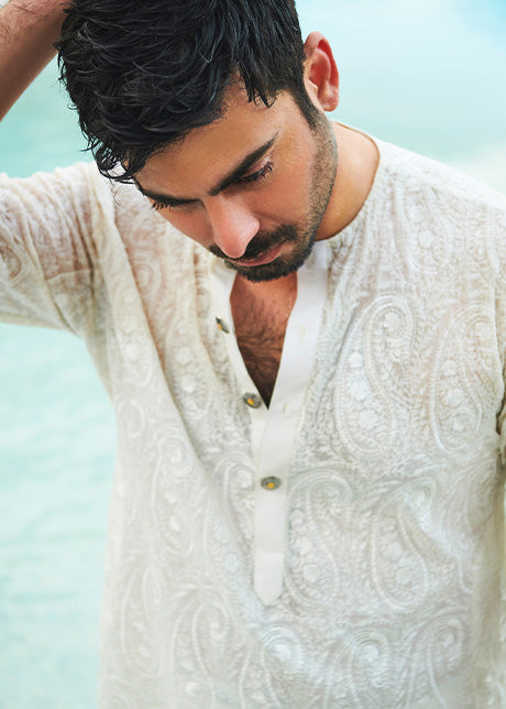 Arzoo by Sadaf Fawad Khan — side view | SFK Menswear