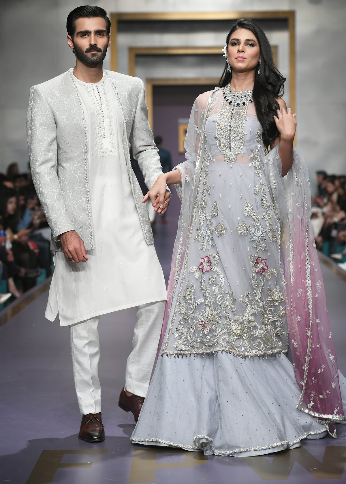 Blue Mist by Sadaf Fawad Khan — detail view | SFK Luxury Pret