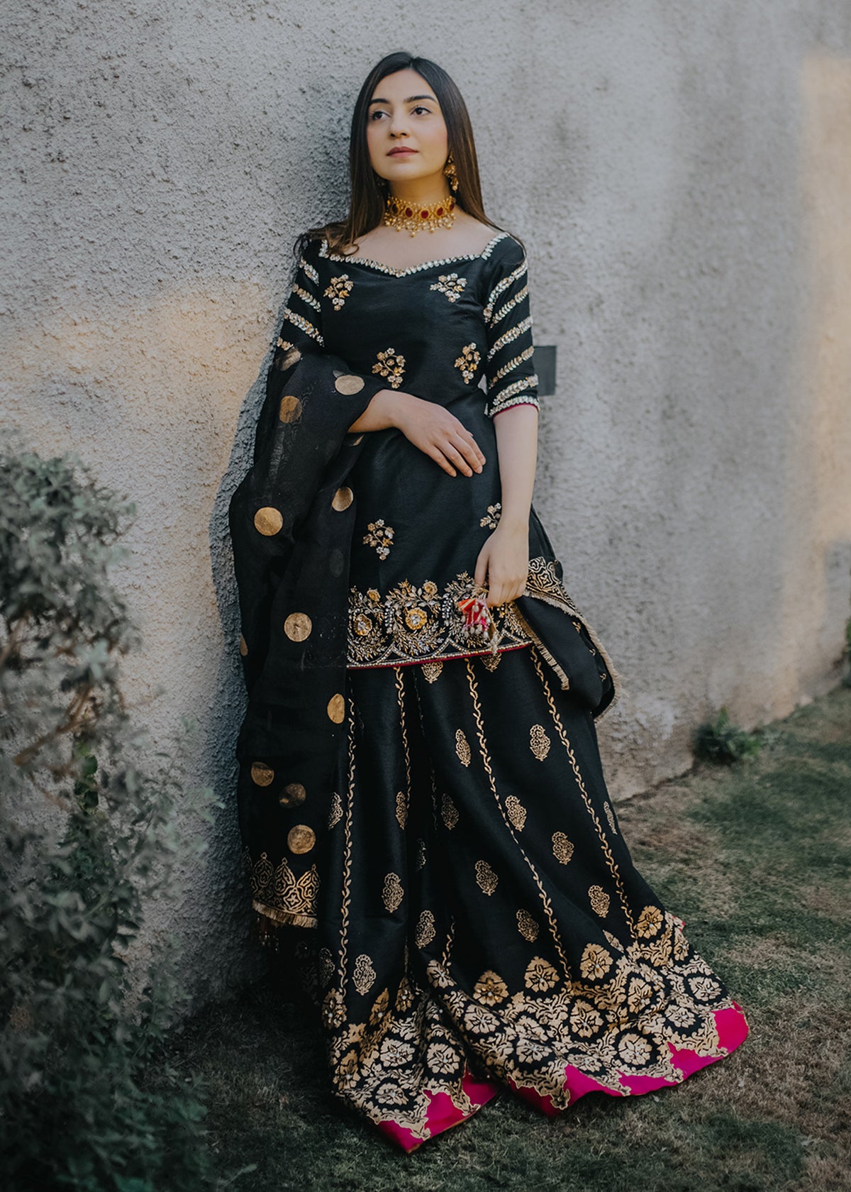 Night Tulip by Sadaf Fawad Khan — Embellished Formal Outfit | SFK Formal