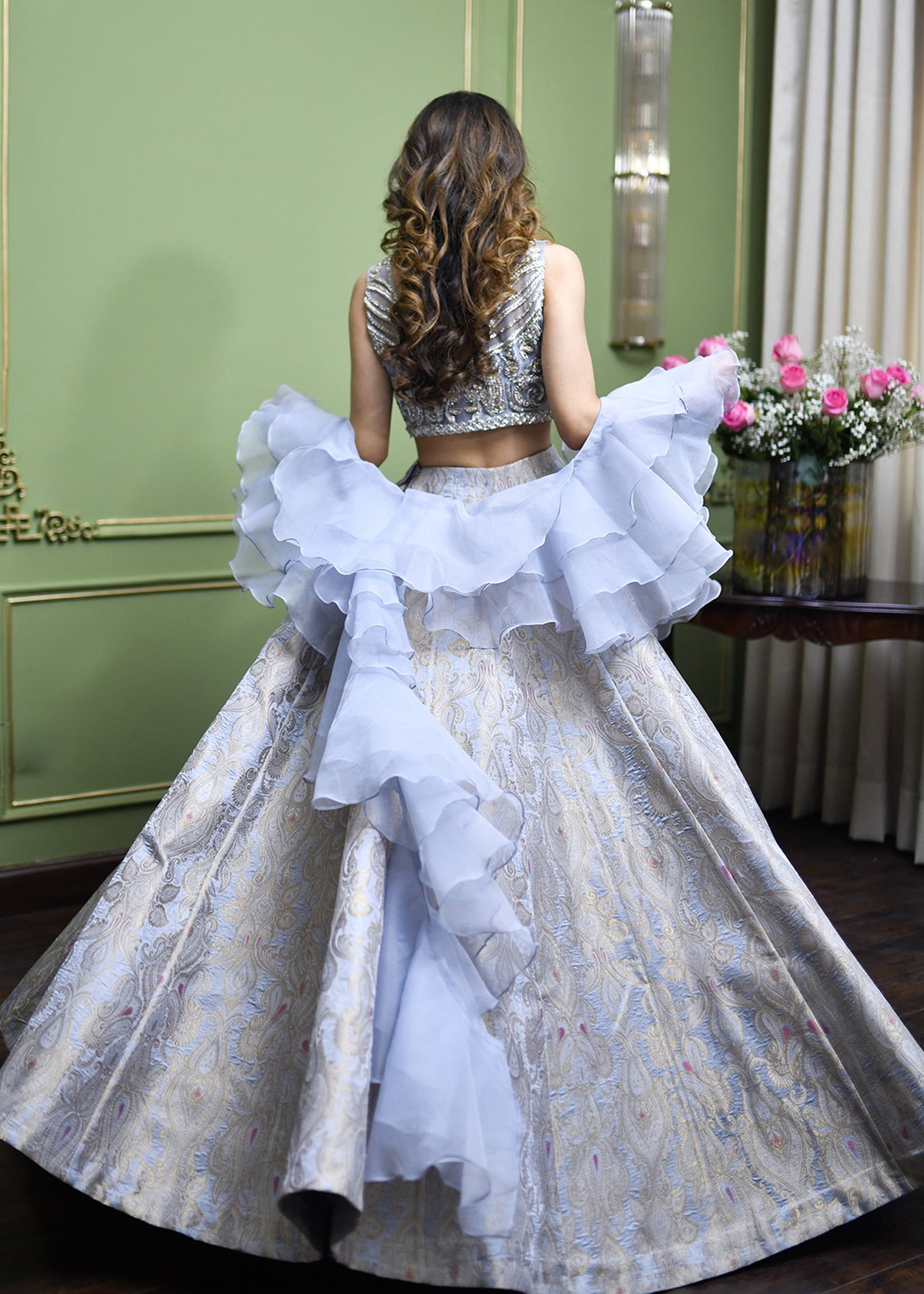 Muscari by Sadaf Fawad Khan — side view | SFK Formal