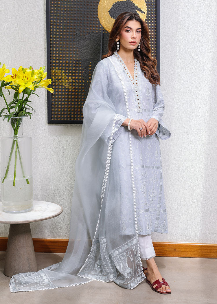 Cloudy Blue by Sadaf Fawad Khan — full length view | SFK Formal