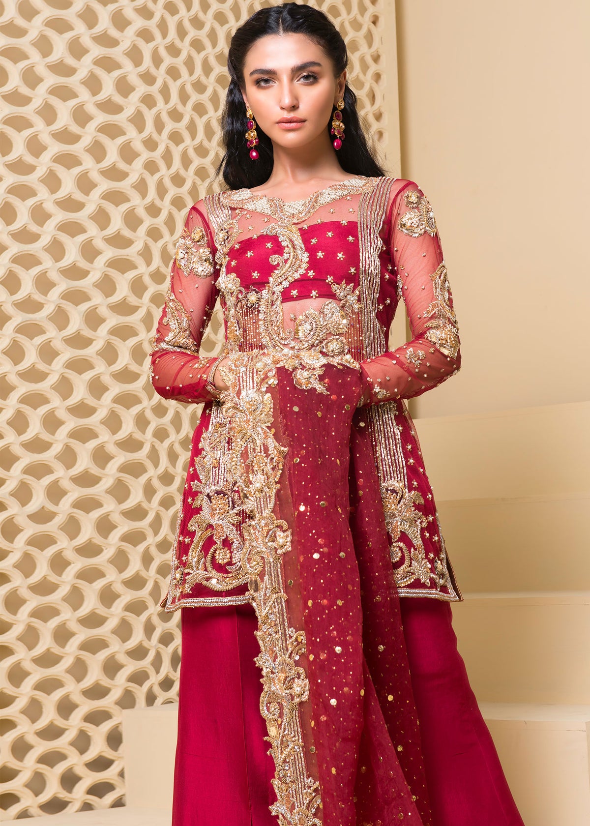 Ochre Glory by Sadaf Fawad Khan — detail view | SFK Formal