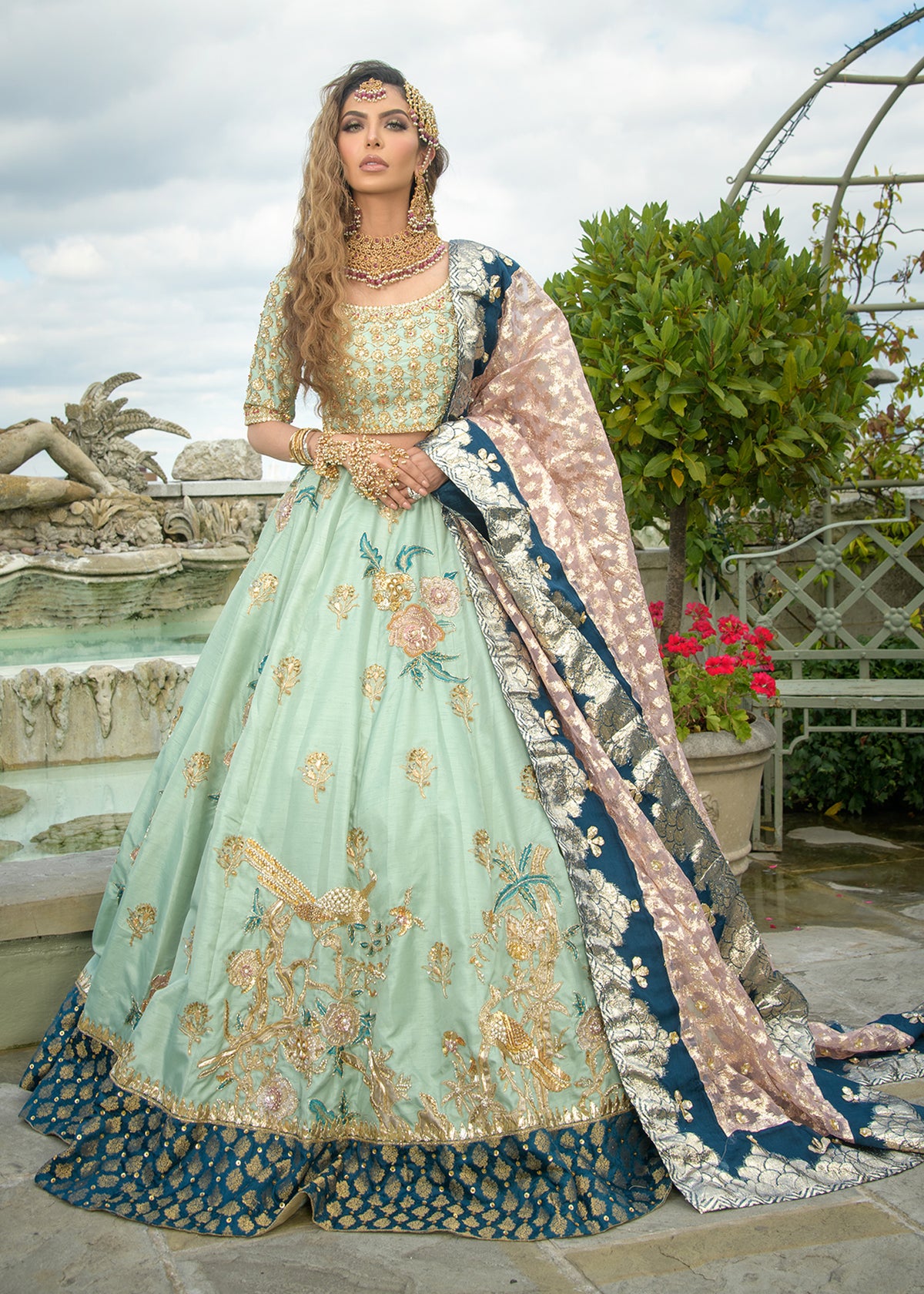 Tropical Orchid by Sadaf Fawad Khan — side view | SFK Formal