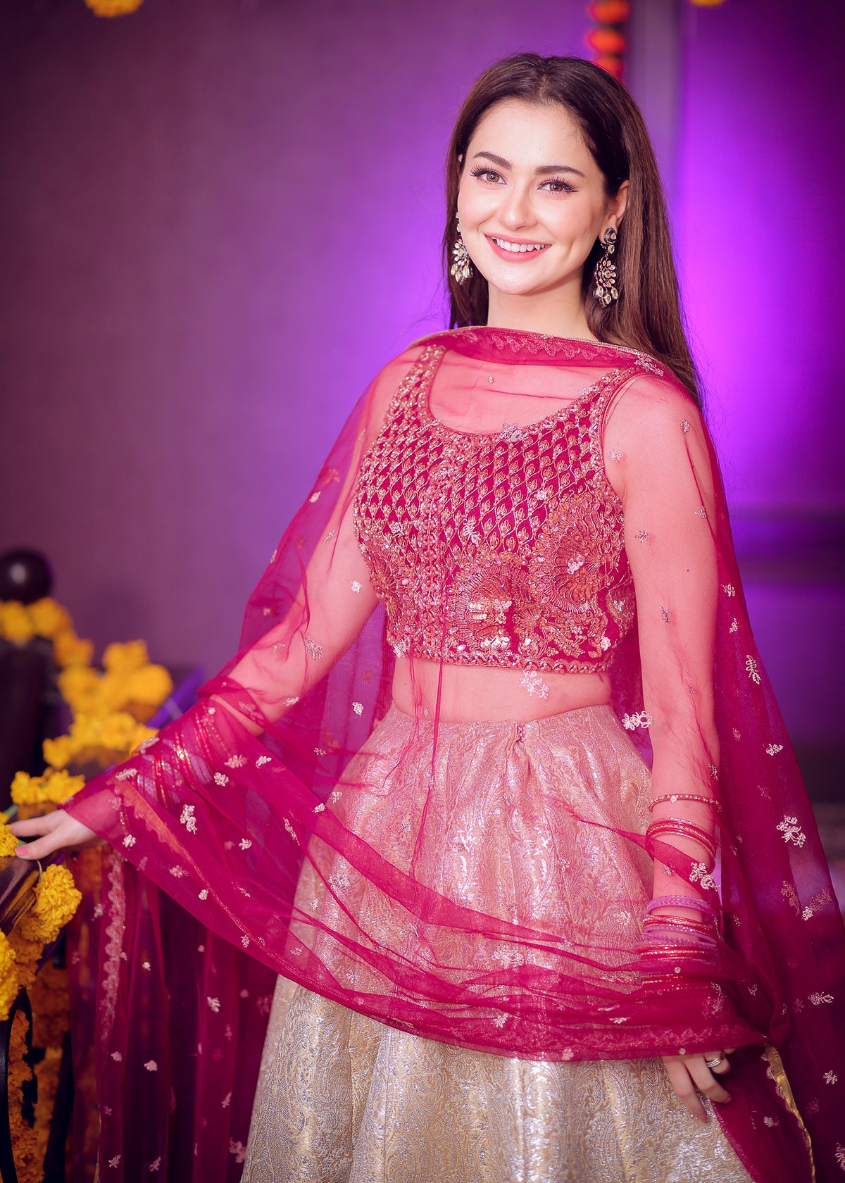 Hania Amir in Sadaf Fawad Khan — side view | SFK Formal