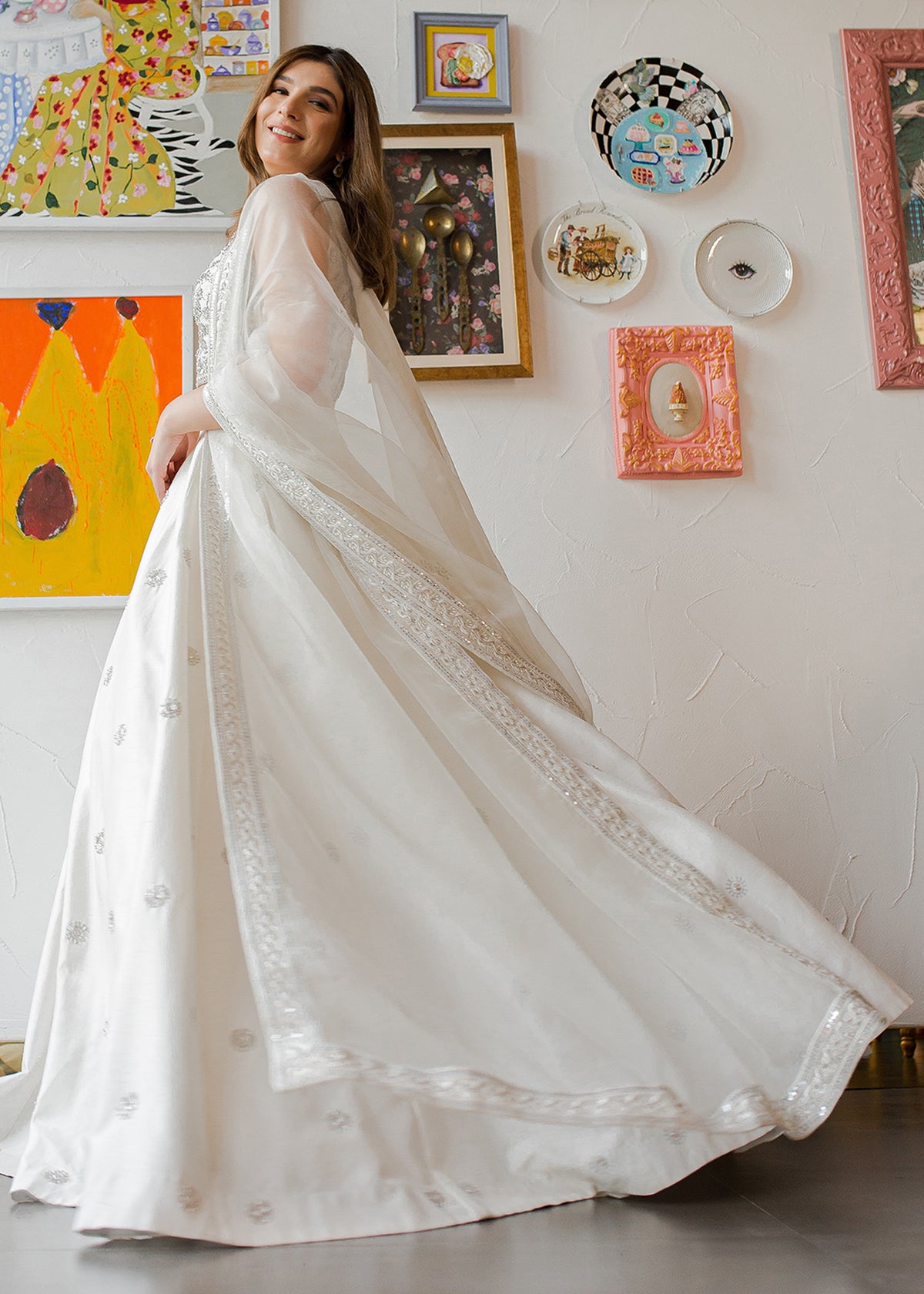 Silver Cloud by Sadaf Fawad Khan — side view | SFK Formal