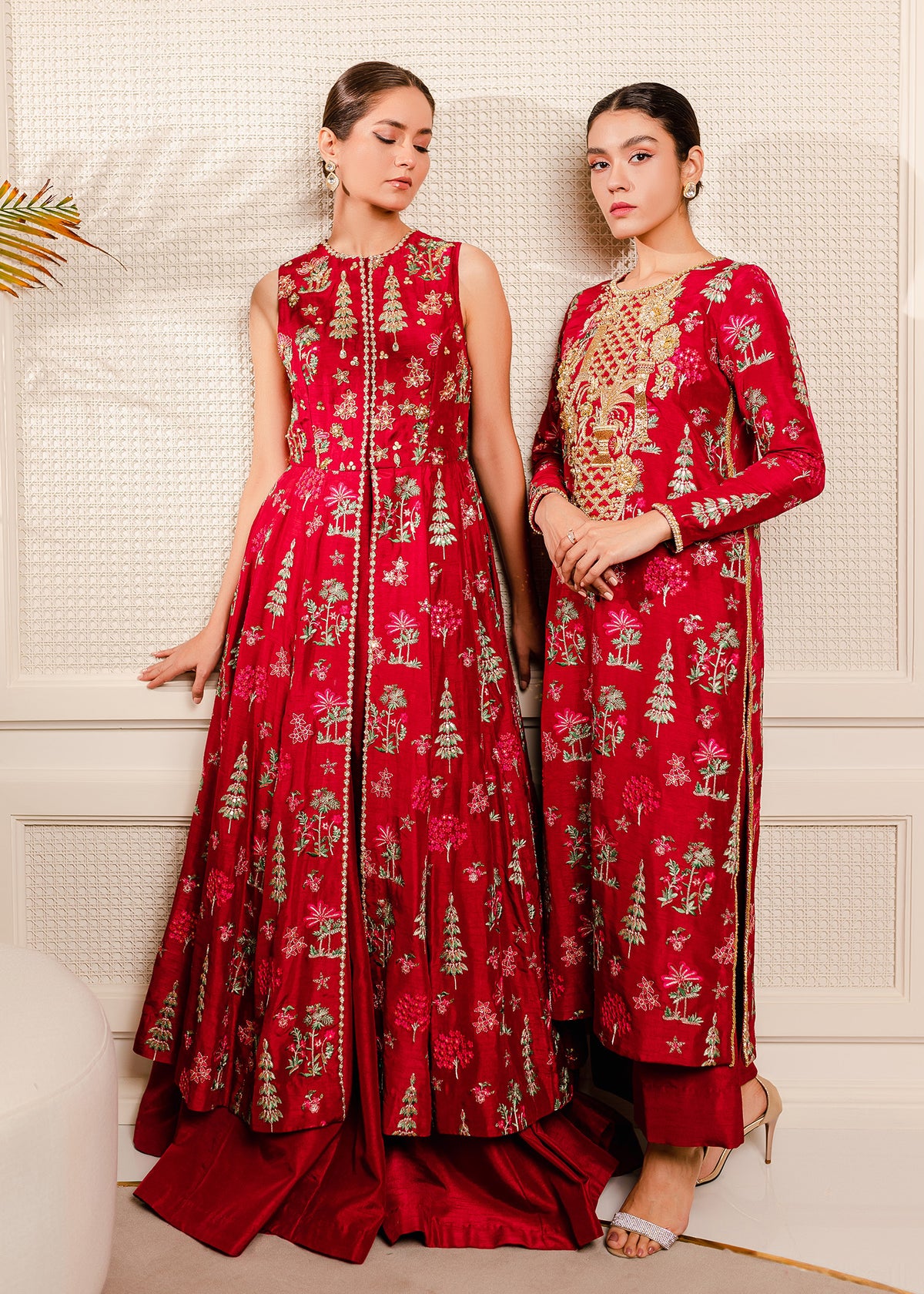 Royal Red by Sadaf Fawad Khan — side view | SFK Formal