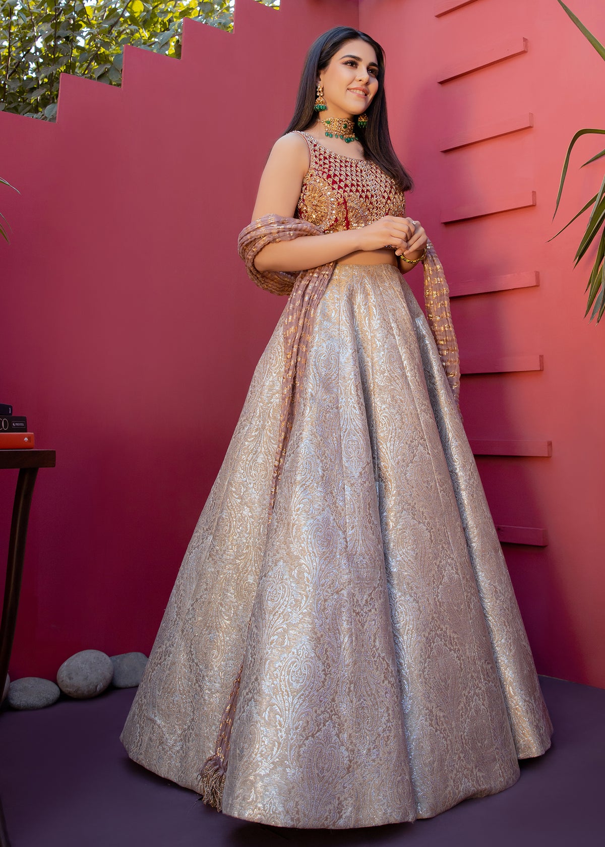 Enchanted Rose by Sadaf Fawad Khan — Embellished Rose Formal Outfit | SFK Formal