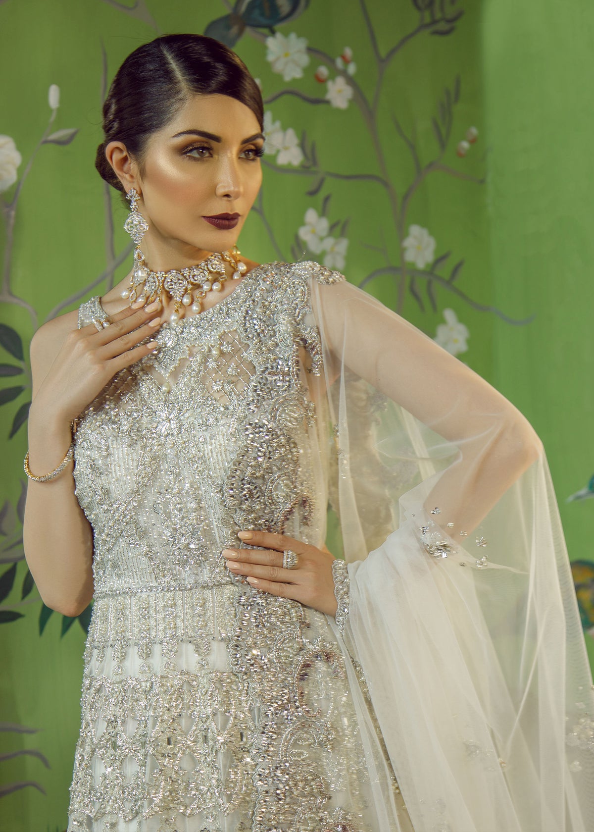 Lily Of The Valley by Sadaf Fawad Khan — side view | SFK Bridals
