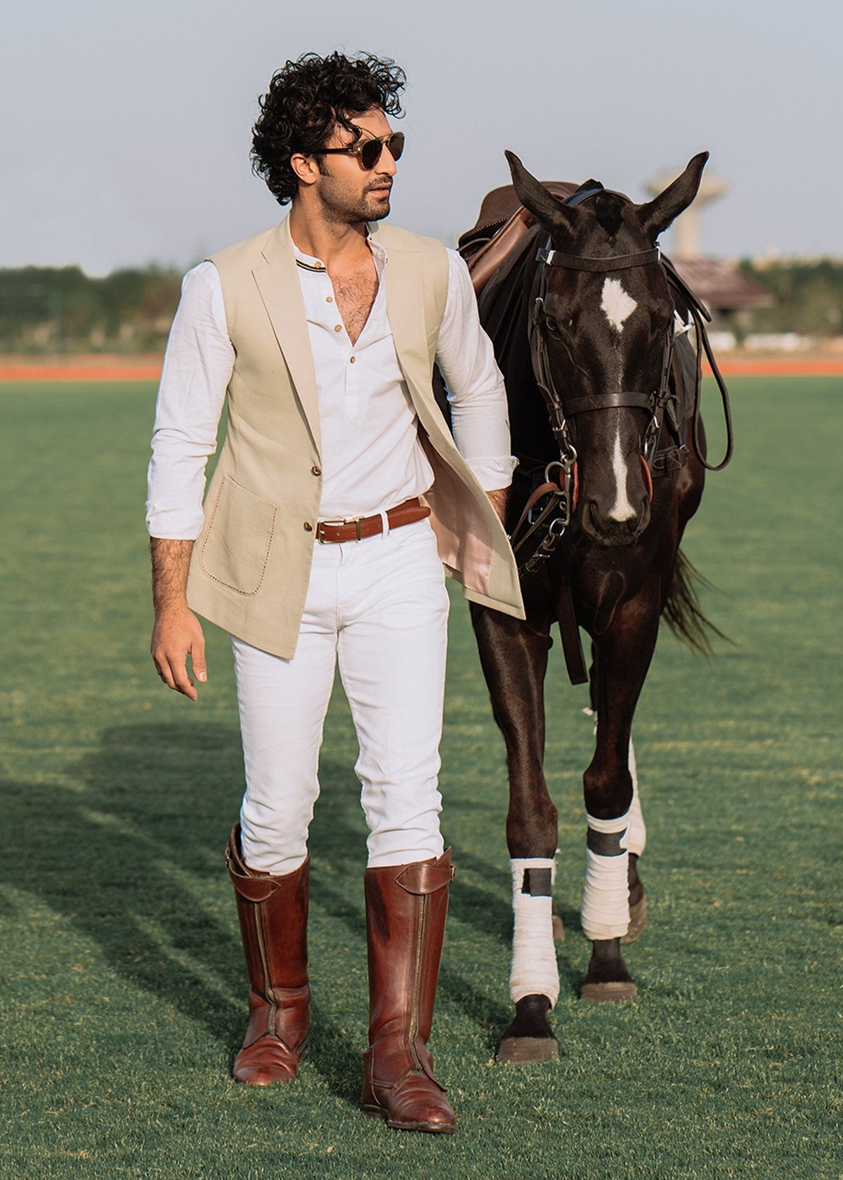 Alabaster Equestrian by Sadaf Fawad Khan | SFK Menswear