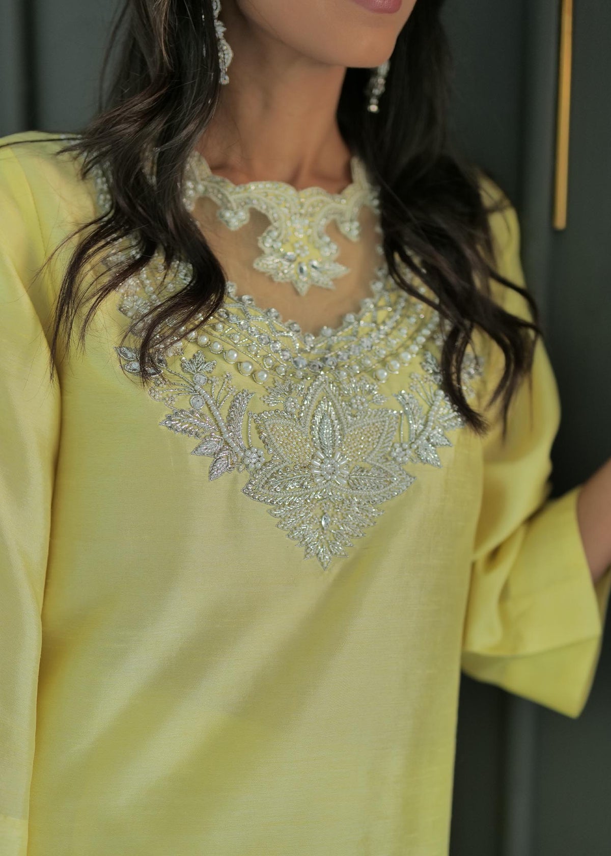 Flower Shower by Sadaf Fawad Khan — detail view | SFK Pret