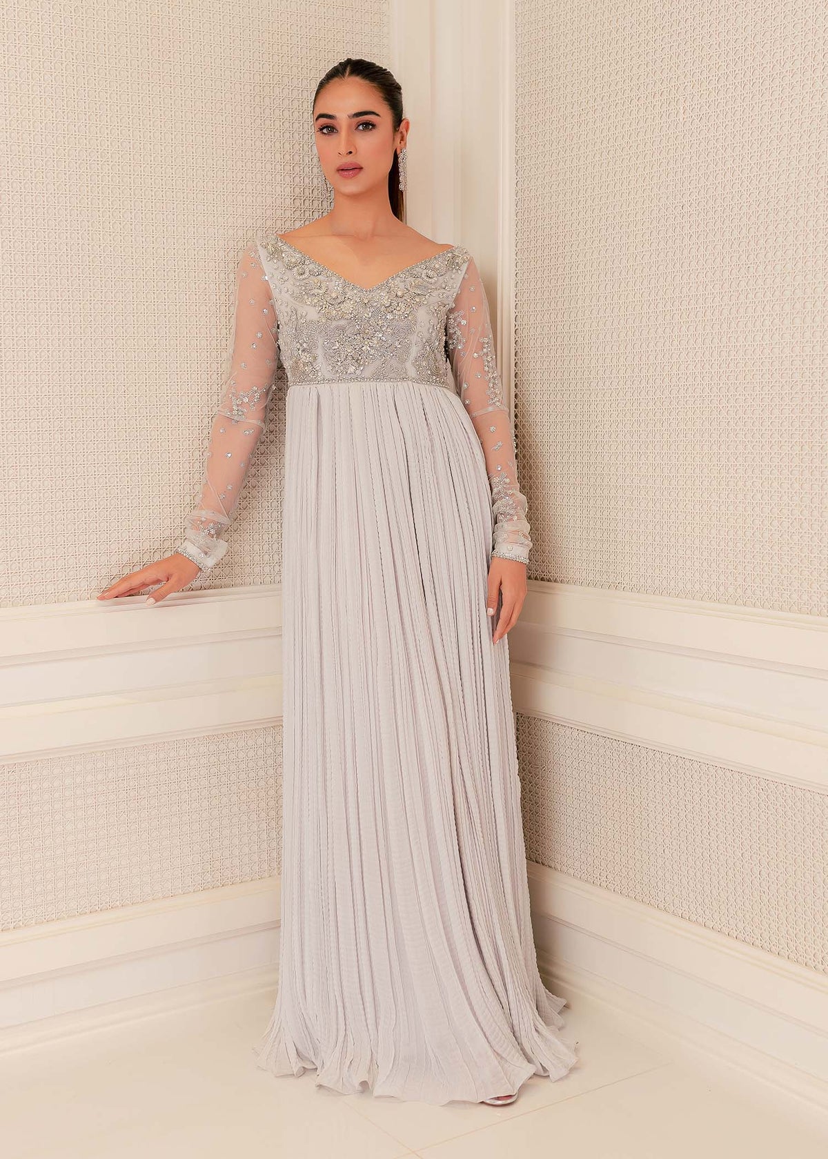 Sea Holly by Sadaf Fawad Khan — close-up view | SFK Formal