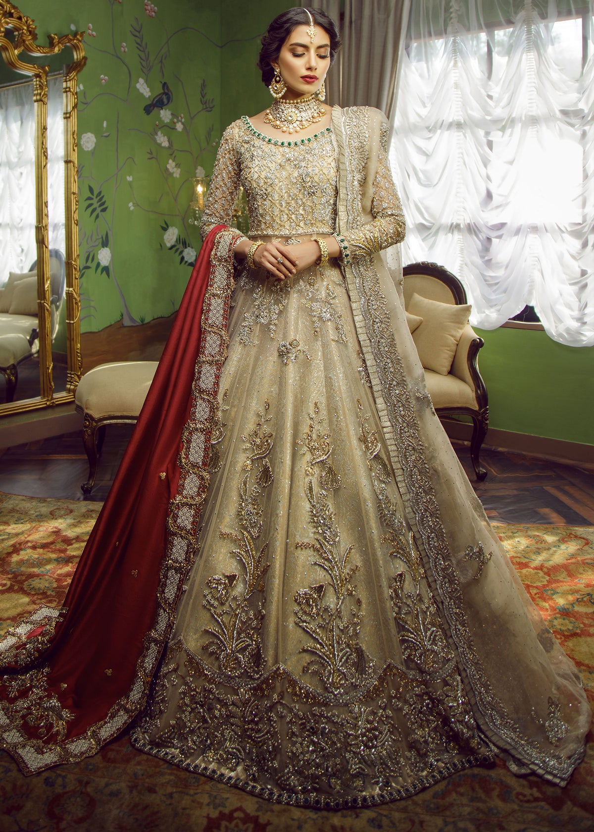 Primrose Bridal by Sadaf Fawad Khan — Pastel Embellished Bridal Couture | SFK Bridals