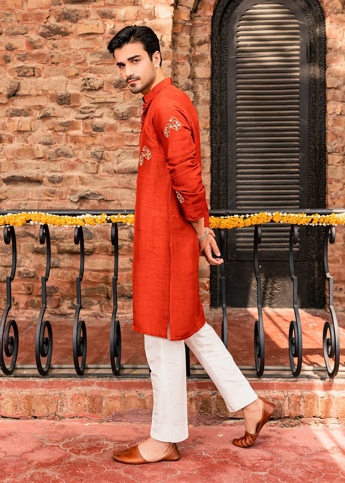 Yaqoot by Sadaf Fawad Khan — side view | SFK Menswear