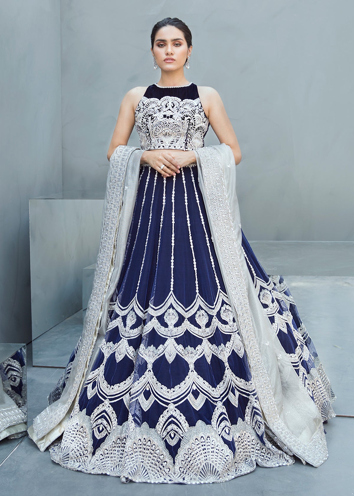 Nysha by Sadaf Fawad Khan — Embellished Formal Outfit | SFK Formal