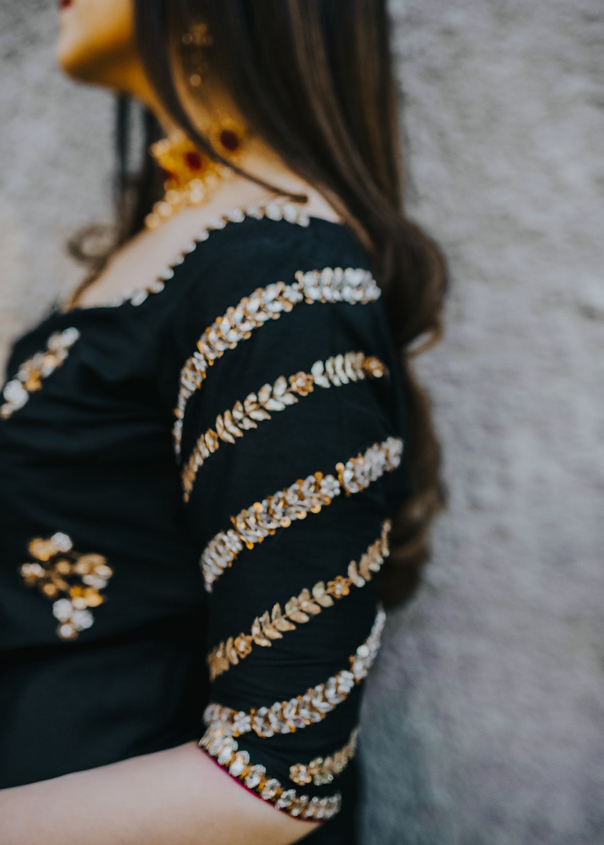 Night Tulip by Sadaf Fawad Khan — side view | SFK Formal