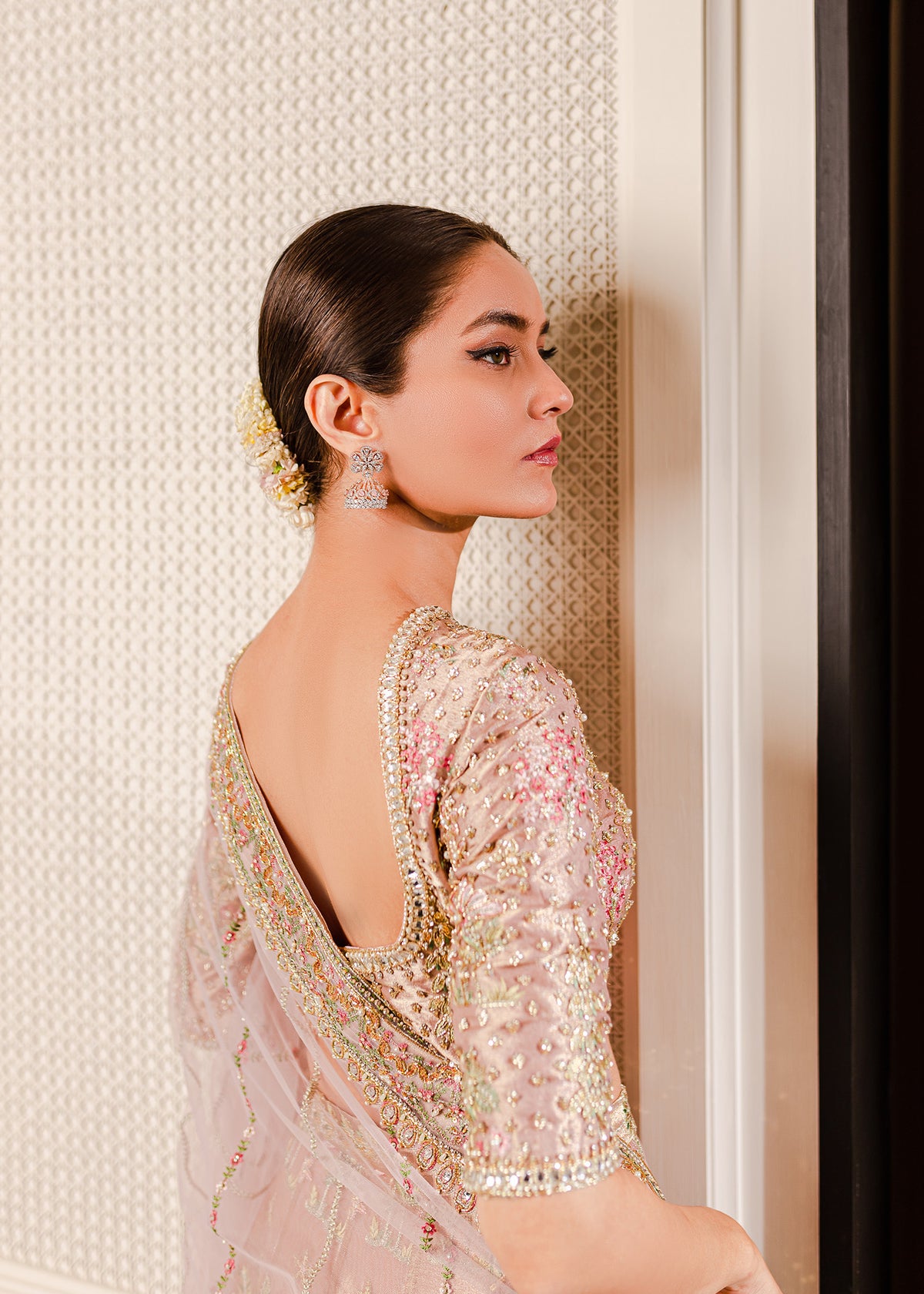 Rose Quartz by Sadaf Fawad Khan — close-up view | SFK Formal