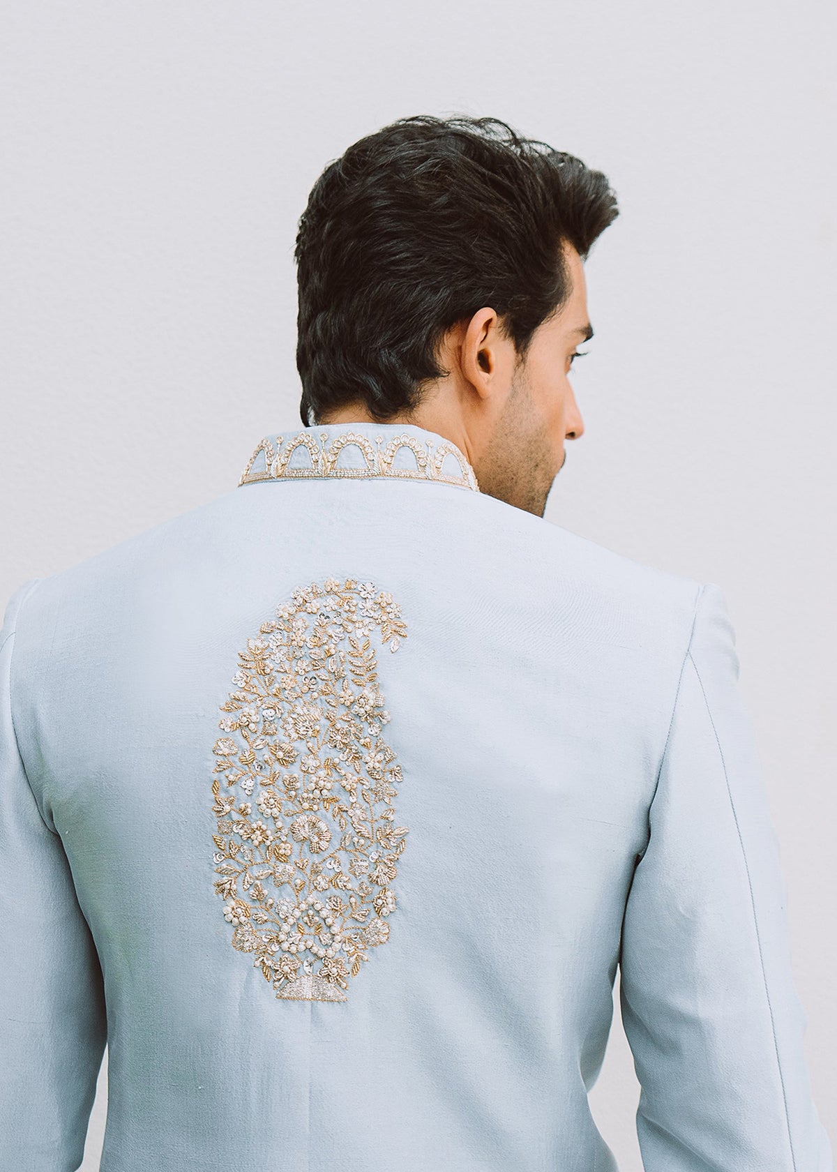 Cool Water by Sadaf Fawad Khan — full length view | SFK Menswear