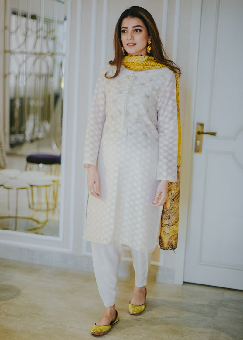 Calla Lily by Sadaf Fawad Khan — detail view | SFK Formal