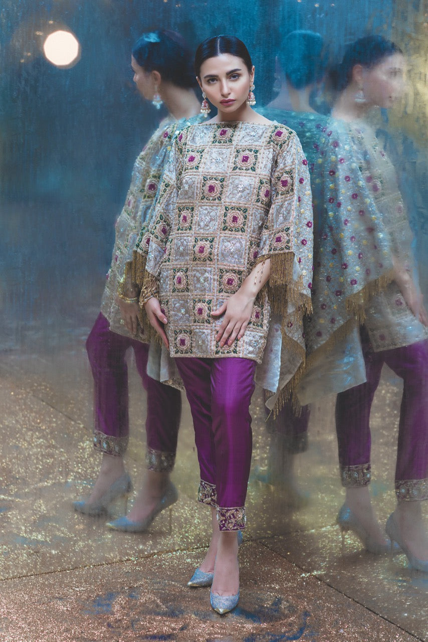 Amethyst Splendour by Sadaf Fawad Khan — detail view | SFK Formal