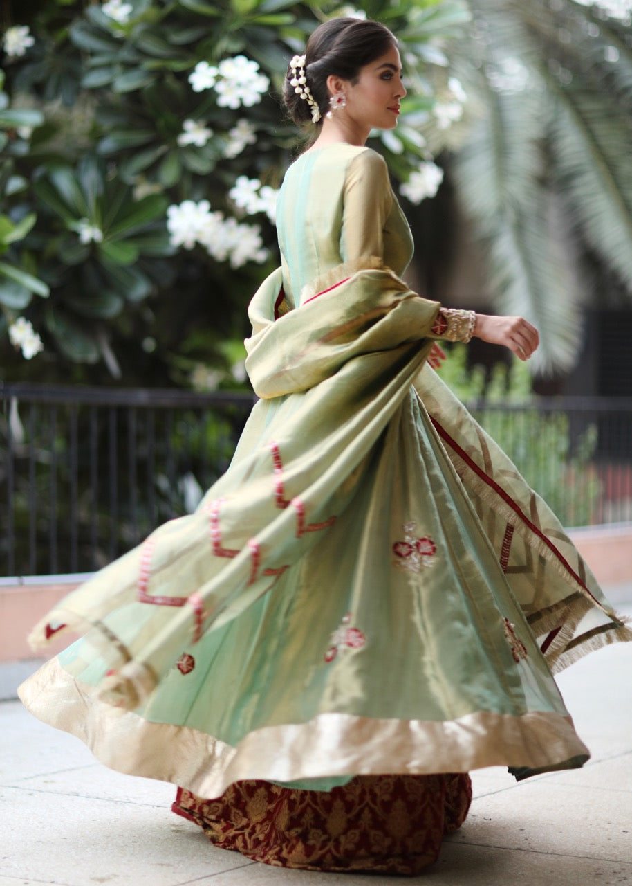 Mint Symphony by Sadaf Fawad Khan — detail view | SFK Formal