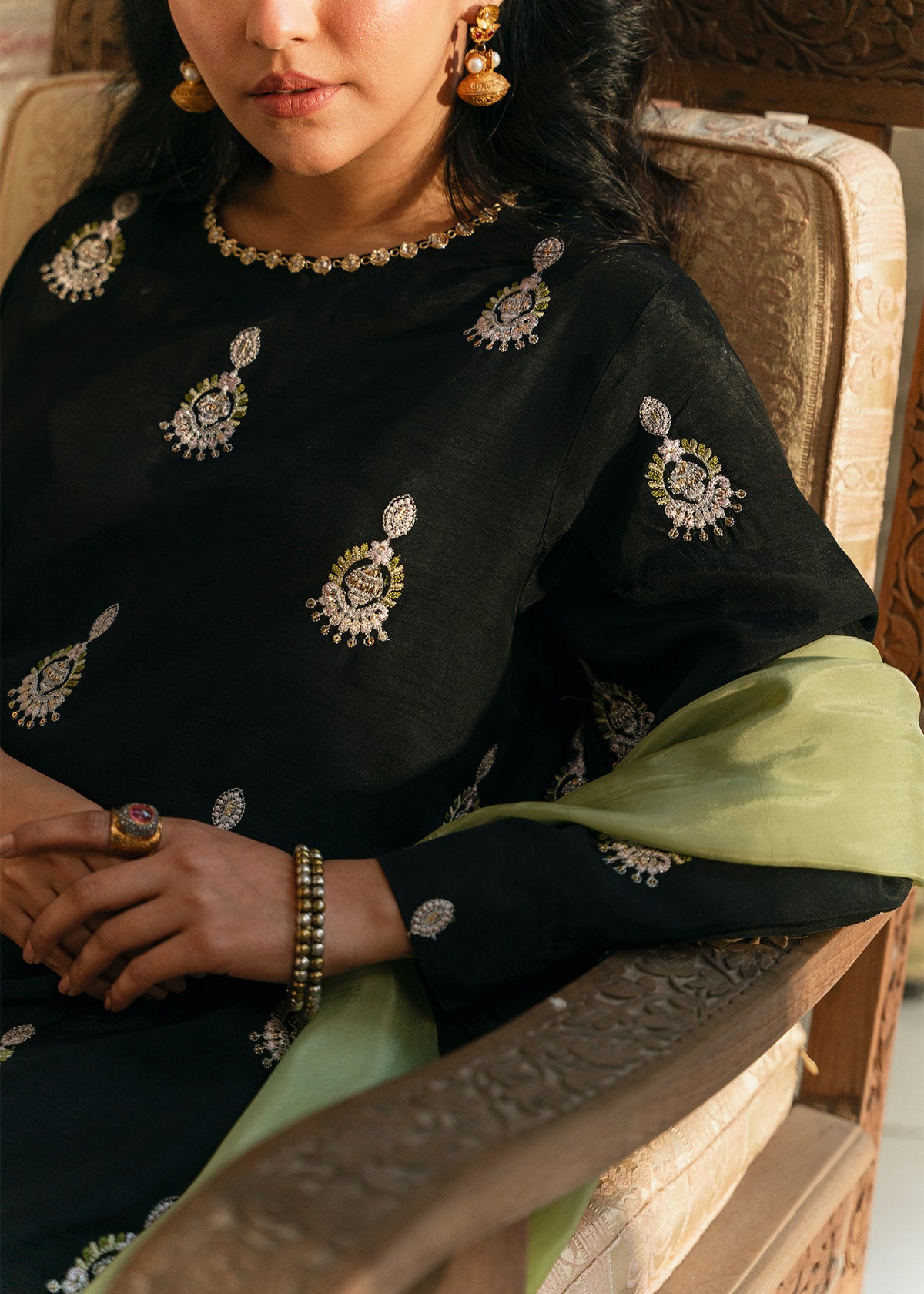 Zeba by Sadaf Fawad Khan — side view | SFK Pret