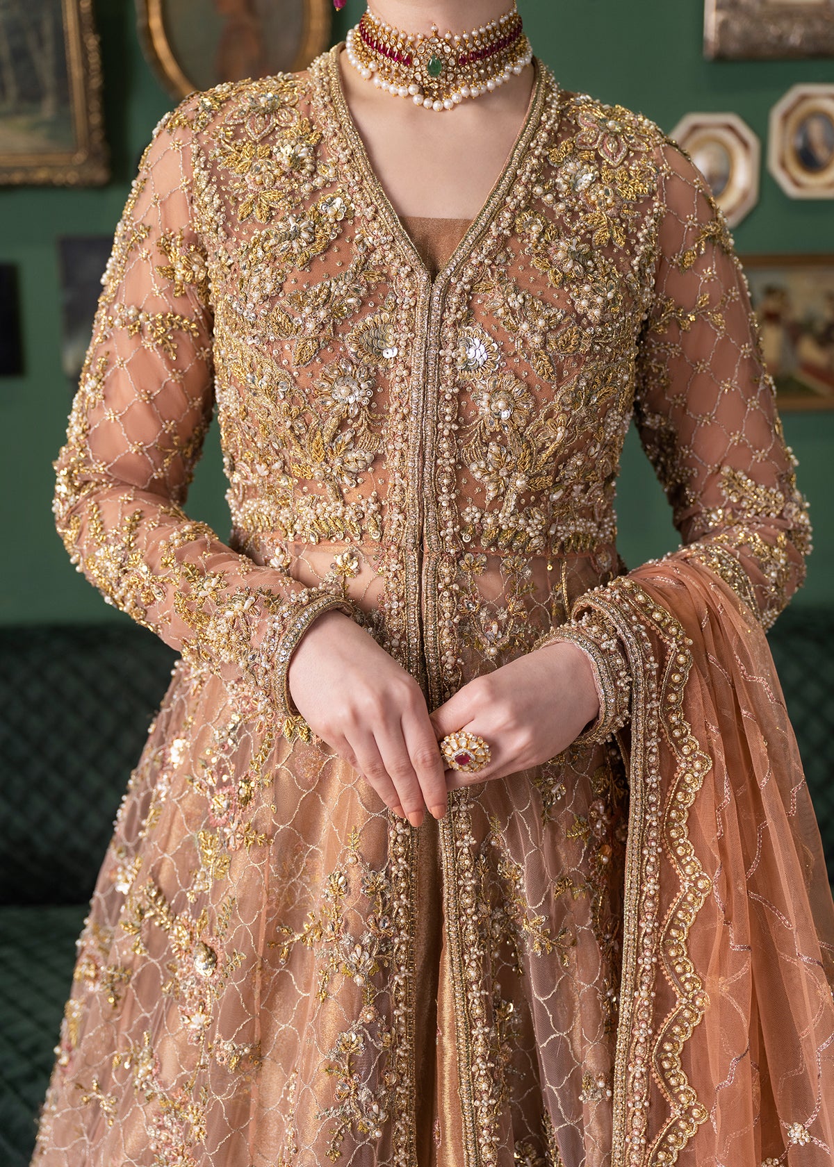 Leena by Sadaf Fawad Khan — detail view | SFK Bridals